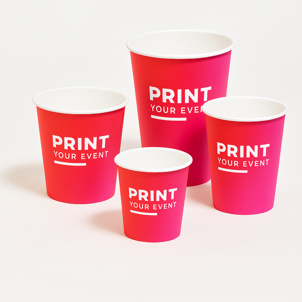 Paper coffee cups from 250 pieces