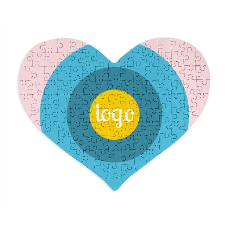 Heart-shaped jigsaw puzzles