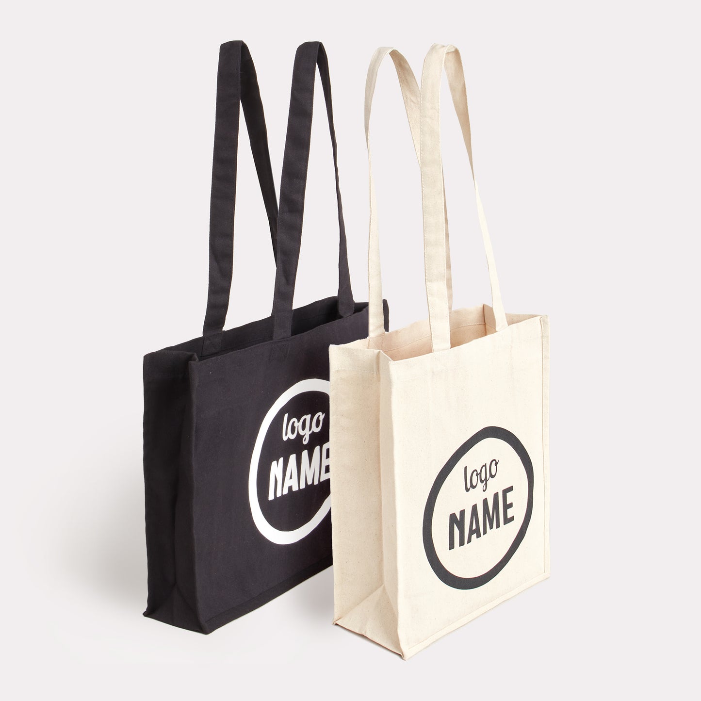 Canvas shopping bags from 100 pieces