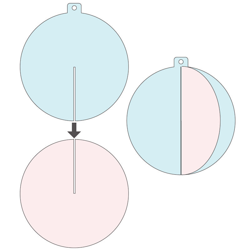Papieren kerstversiering vanaf 10 stuks