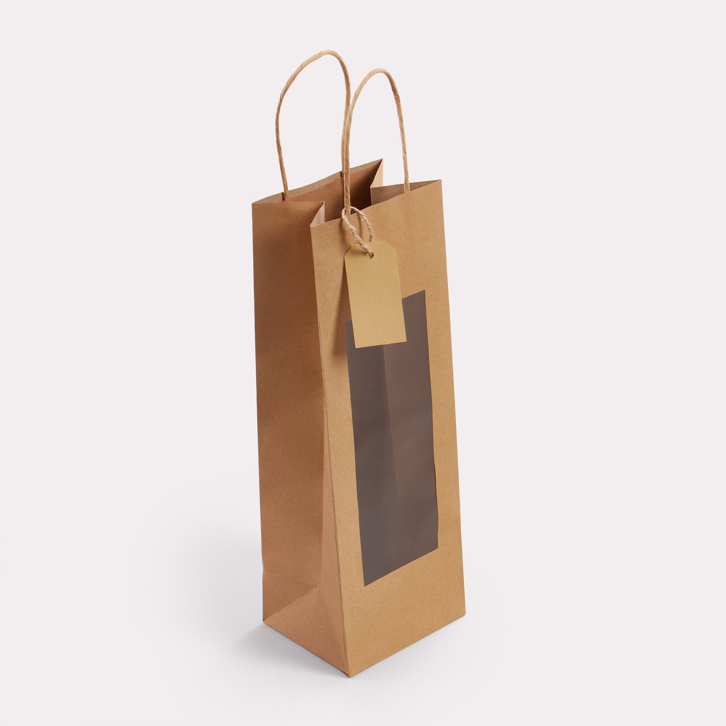 Papieren tassen luxe met venster vanaf 100 stuks