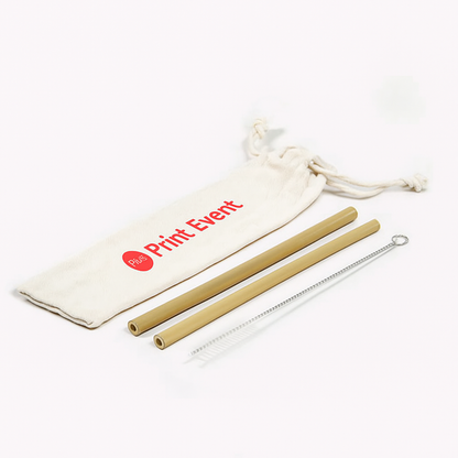 Reusable bamboo straws from 25 pieces