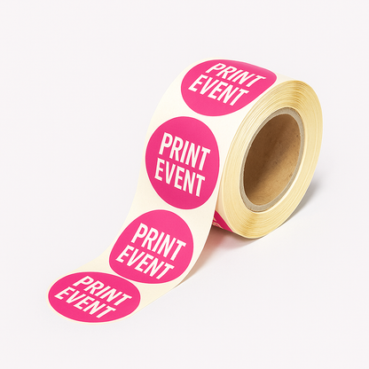 Stickers op rol vanaf 100 stuks