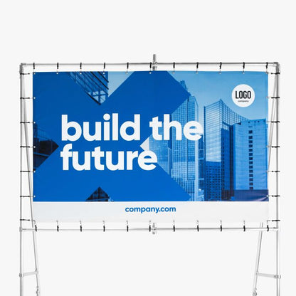 Vrijstaand spandoekframe