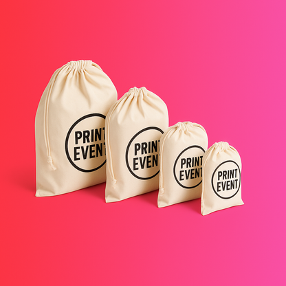 Katoenen zakjes met trekkoorden vanaf 100 stuks