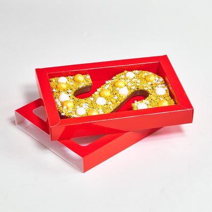 Chocoladeletters met sleeve vanaf 10 stuks