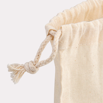 Katoenen zakjes met trekkoorden vanaf 100 stuks