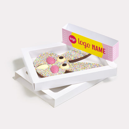 Paashazen chocolade met sleeve vanaf 10 stuks