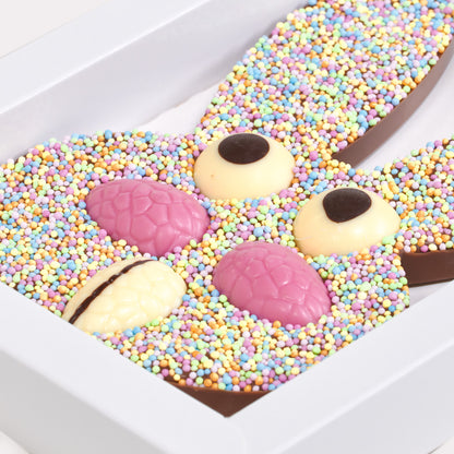 Paashazen chocolade met sleeve vanaf 10 stuks