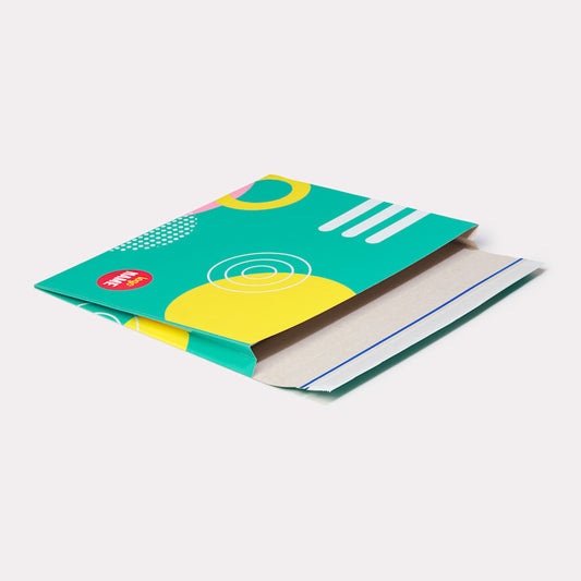 Kartonnen enveloppen met zijvouw