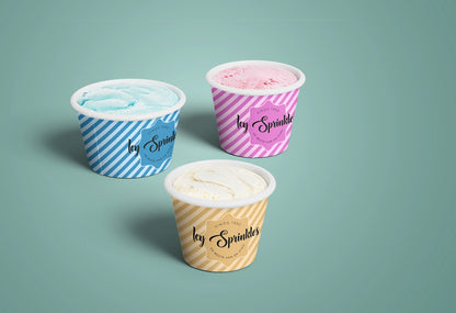 Ice cream cups from 750 pieces