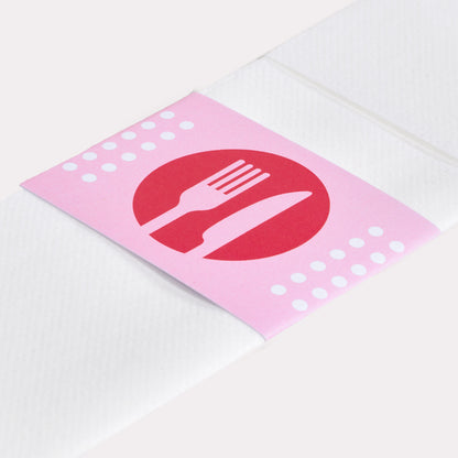 Bestekservetten met wikkel vanaf 5.000 stuks