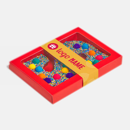 Chocoladeletters met sleeve vanaf 10 stuks