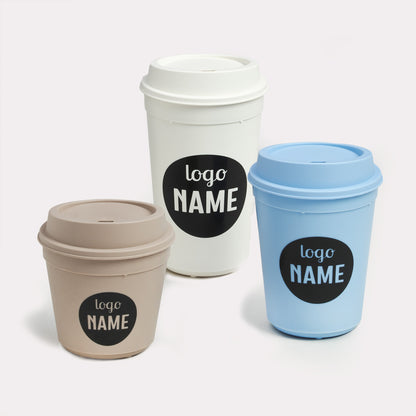 Reusable cups (with lid) colored from 300 pieces