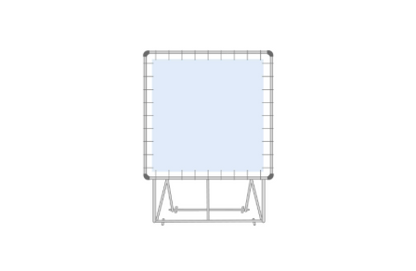 Vrijstaand spandoekframe