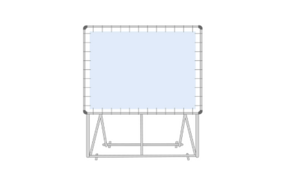 Vrijstaand spandoekframe