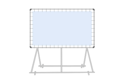 Vrijstaand spandoekframe