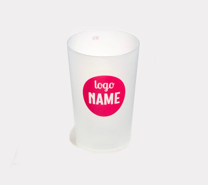 Reusable cups semi-transparent from 125 pieces