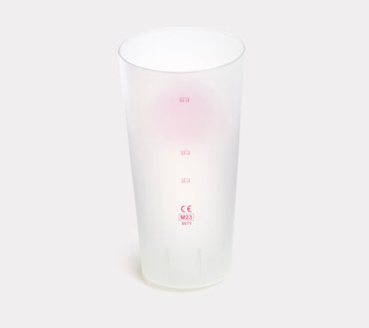 Reusable cups semi-transparent from 125 pieces