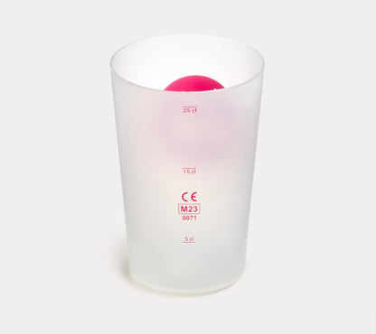 Reusable cups semi-transparent from 125 pieces