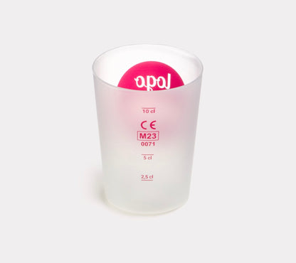 Reusable cups semi-transparent from 125 pieces