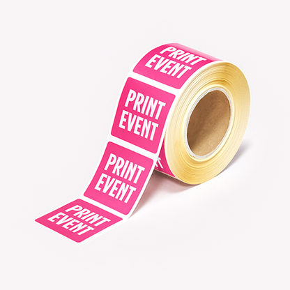 Stickers op rol vanaf 100 stuks