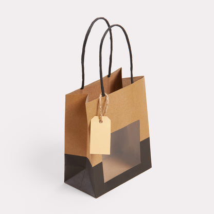 Papieren tassen luxe met venster vanaf 100 stuks