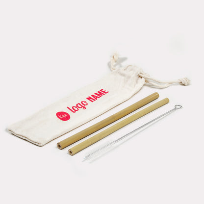 Reusable bamboo straws from 25 pieces