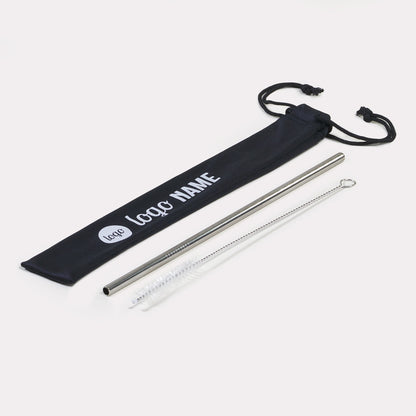 Herbruikbare bedrukte roestvrijstalen rietjes vanaf 25 stuks